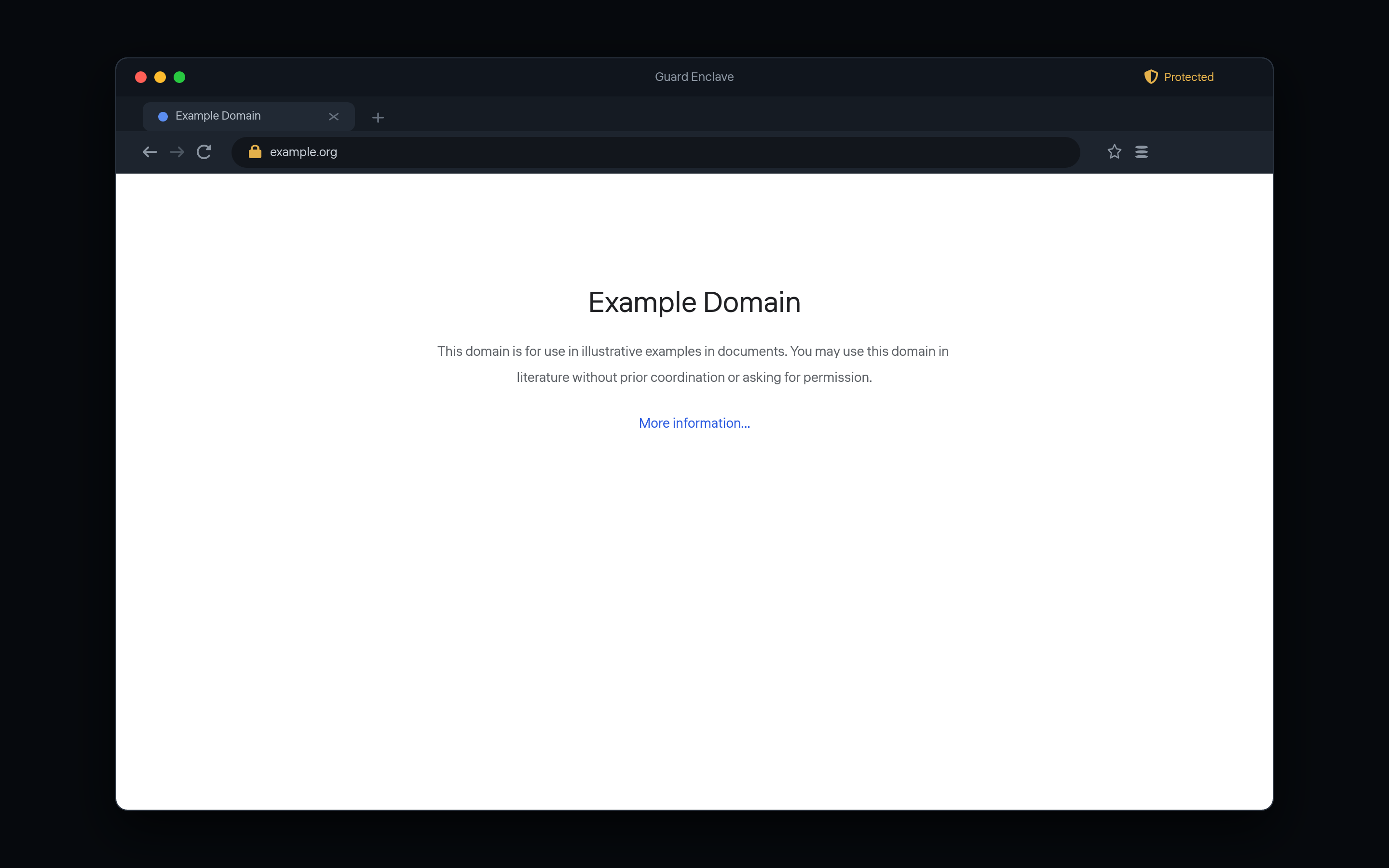 Protected remote browser session
